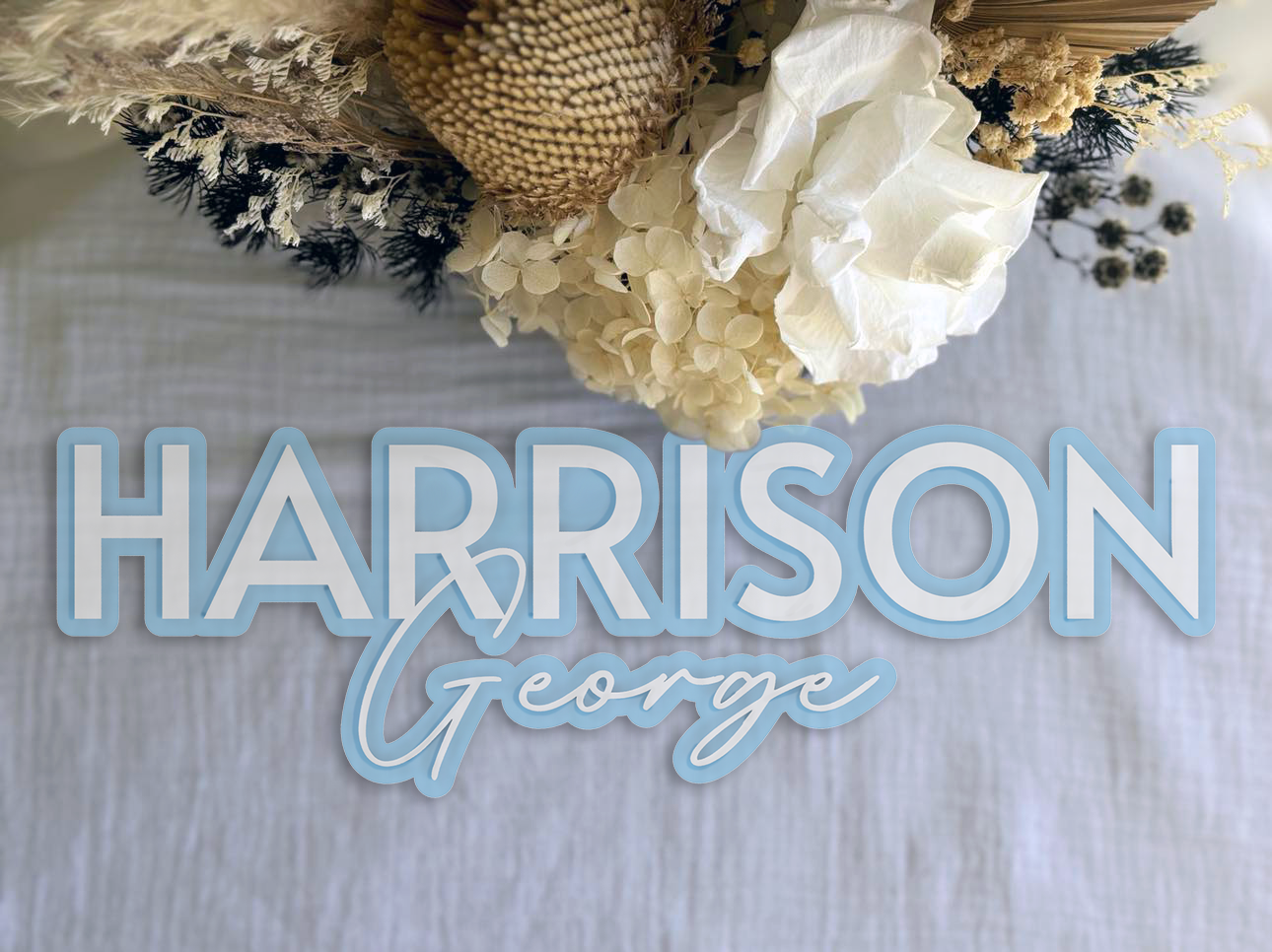 Double Layered Dual Name Plaque