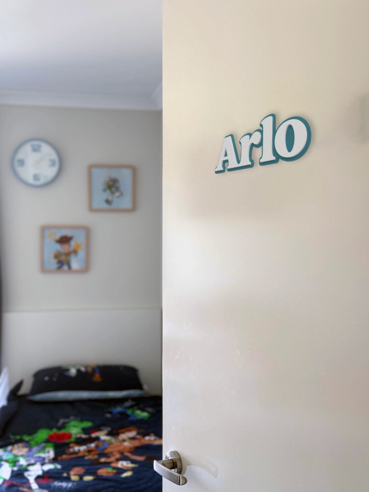 Double Layered Single Name Plaque