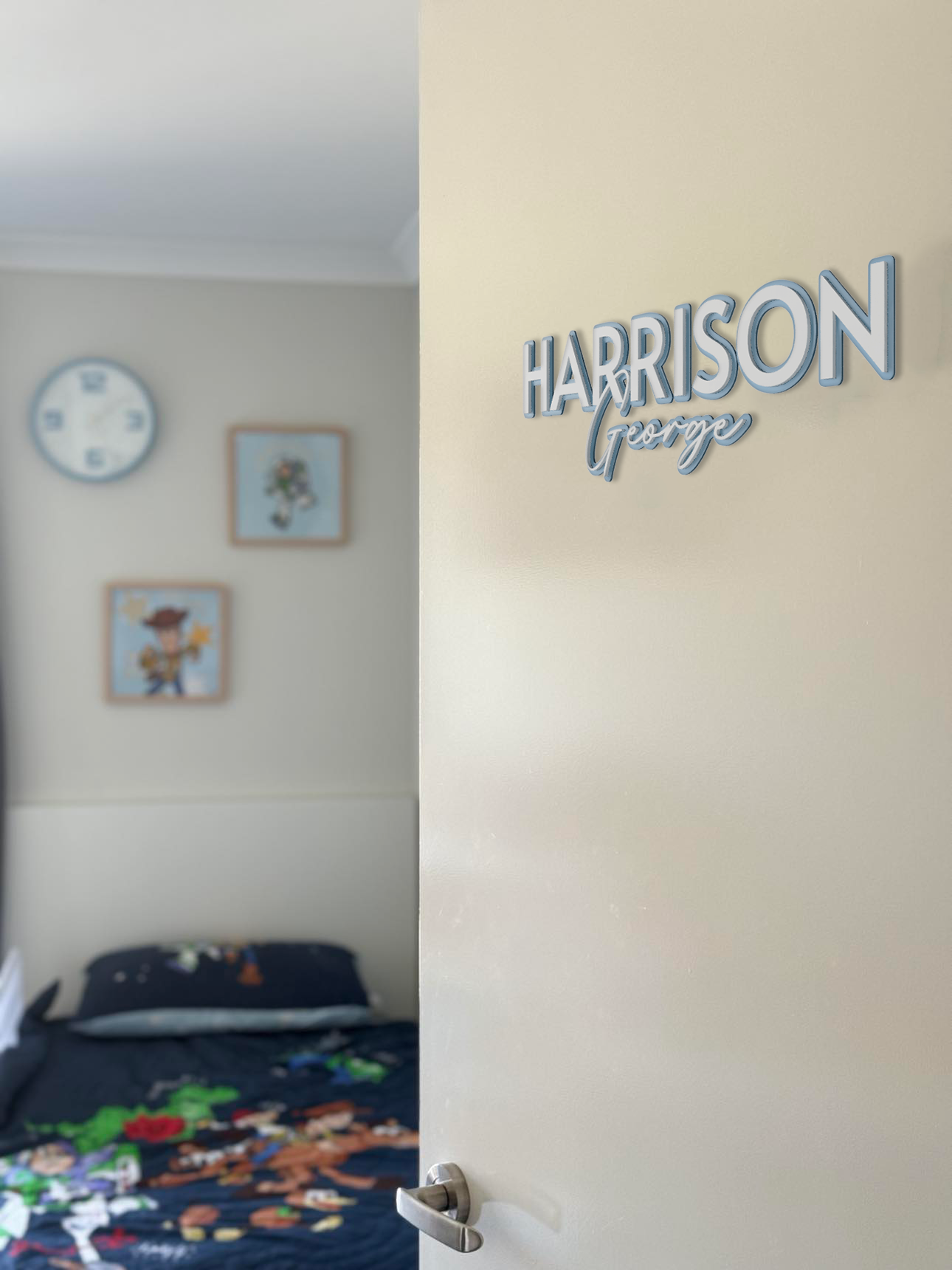 Double Layered Dual Name Plaque
