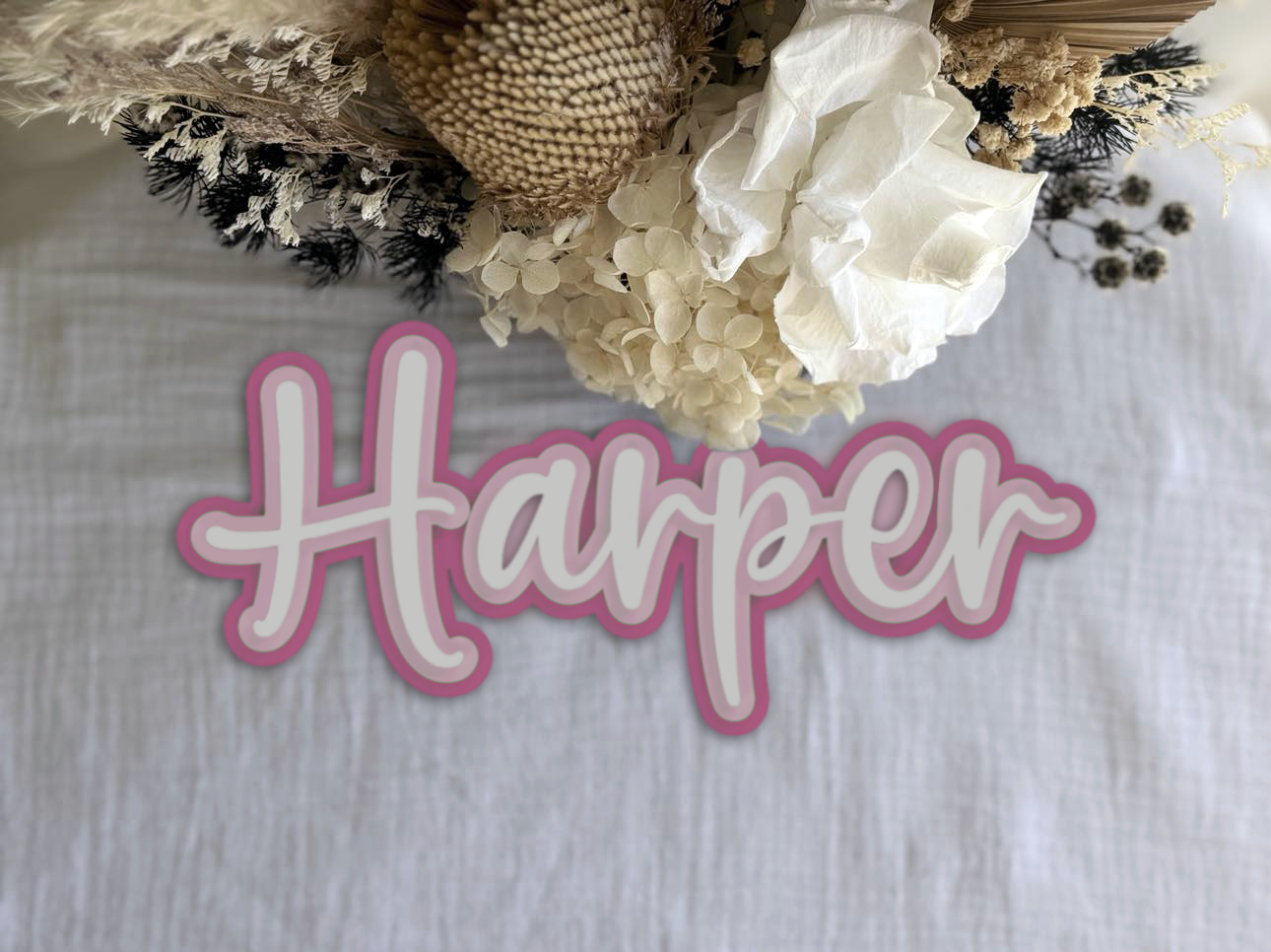 Triple Layered Single Name Plaque