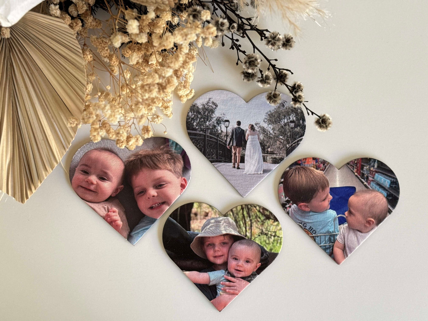 Canvas Photo Magnets - Heart