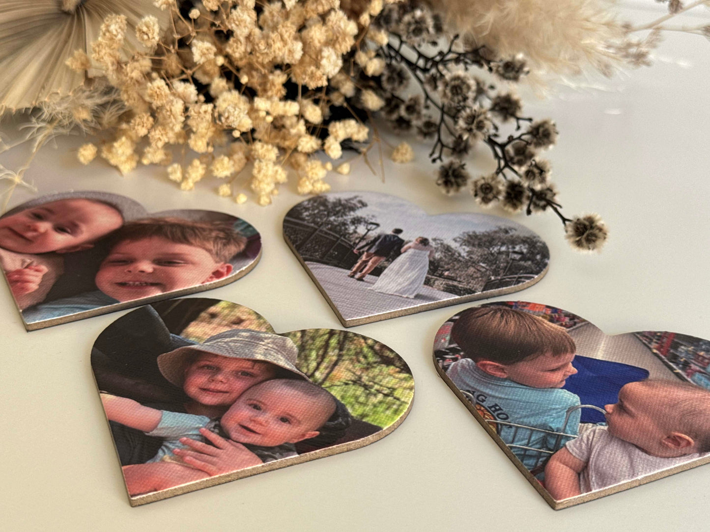 Canvas Photo Magnets - Heart