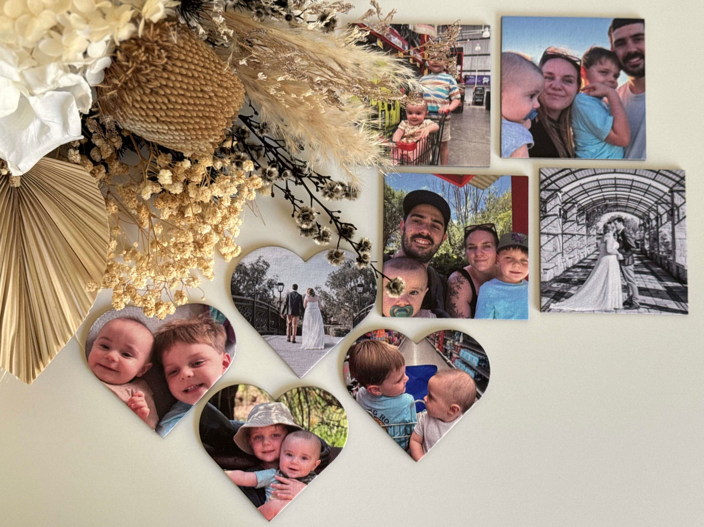 Canvas Photo Magnets - Heart