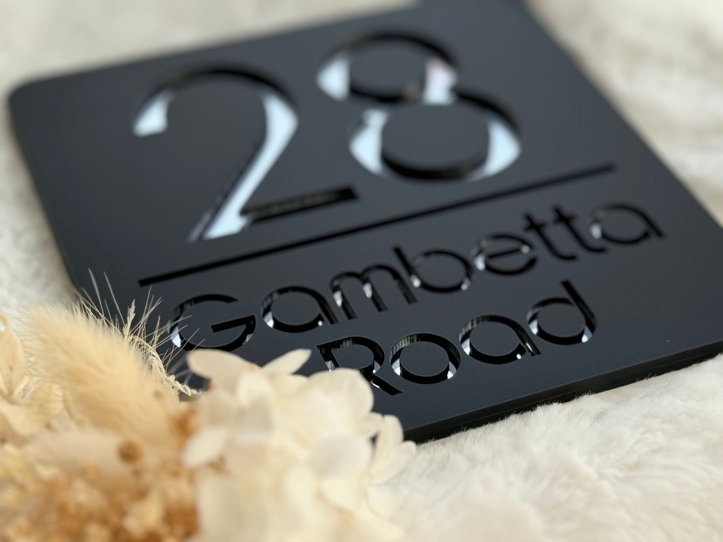 Square Address Plaque