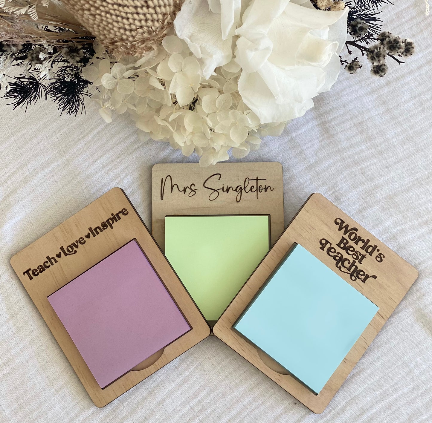 Teacher Sticky Note Holders