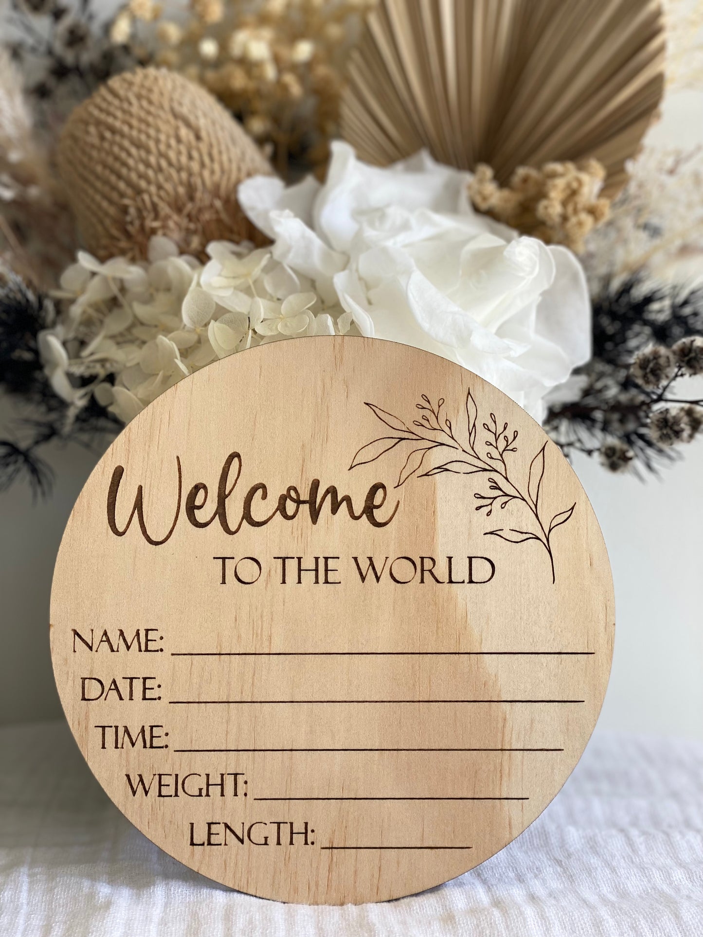 Birth Announcement Plaque