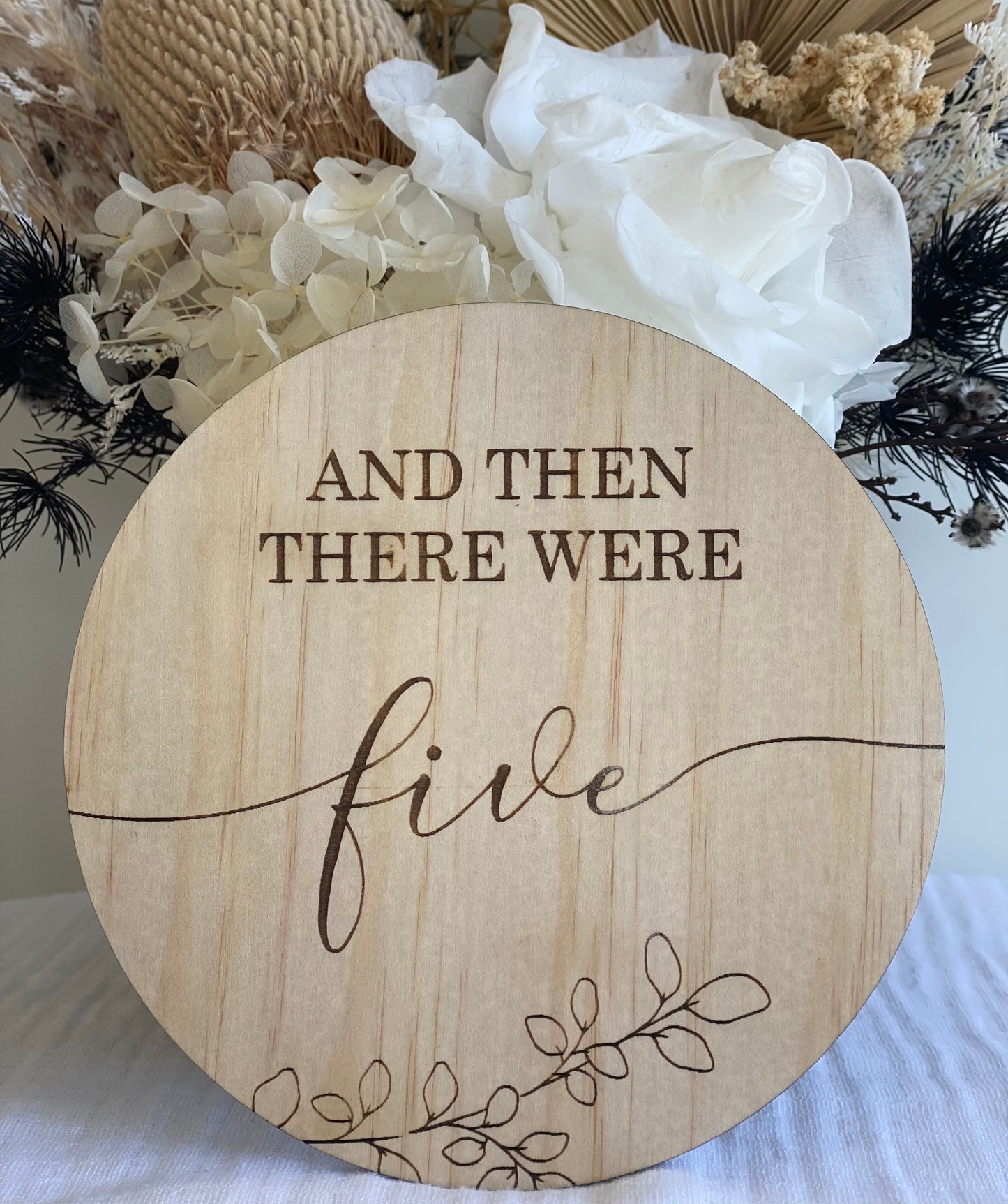 "And then there were" Announcement Plaque