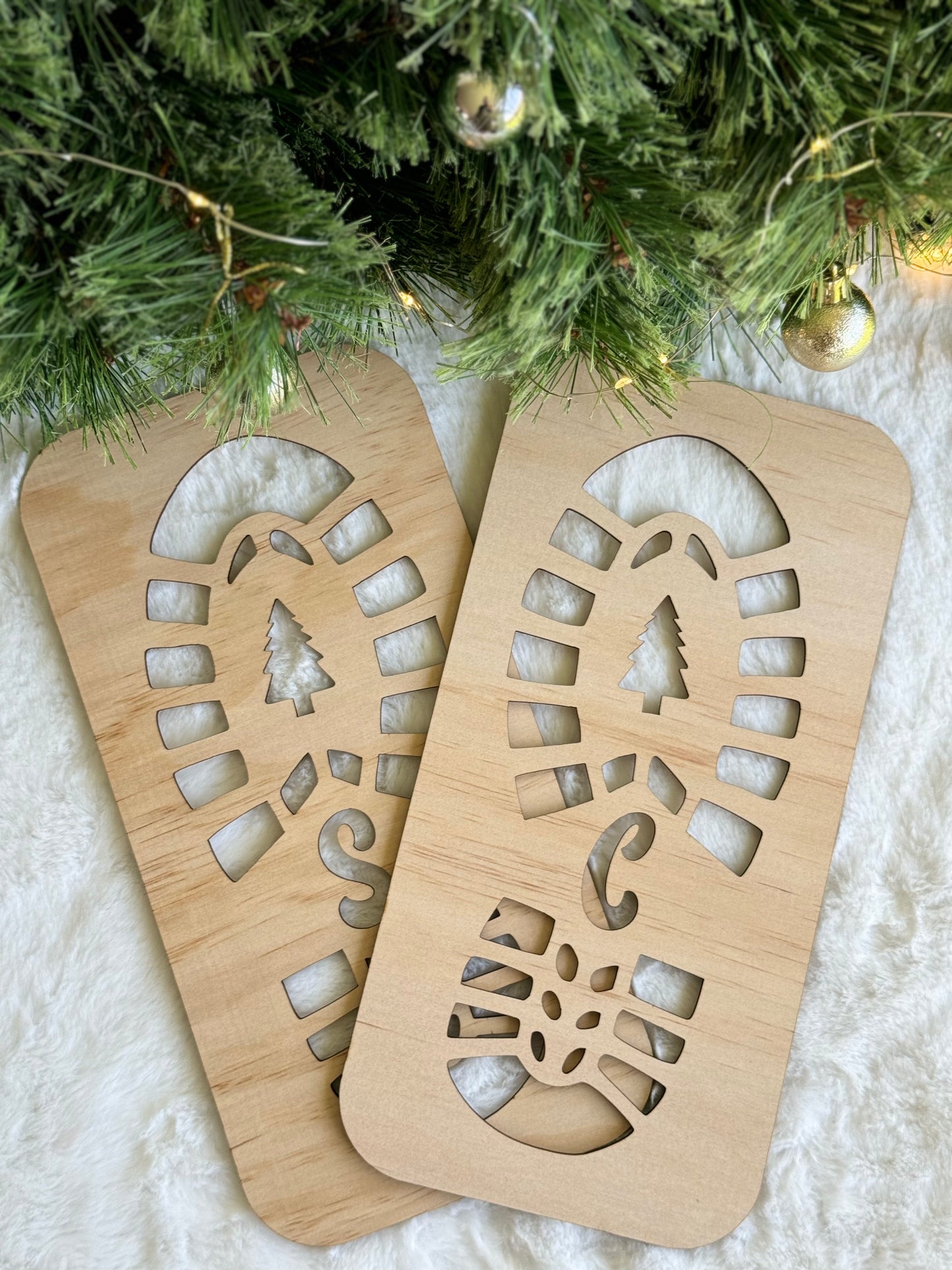 Santa Footprint Stencils