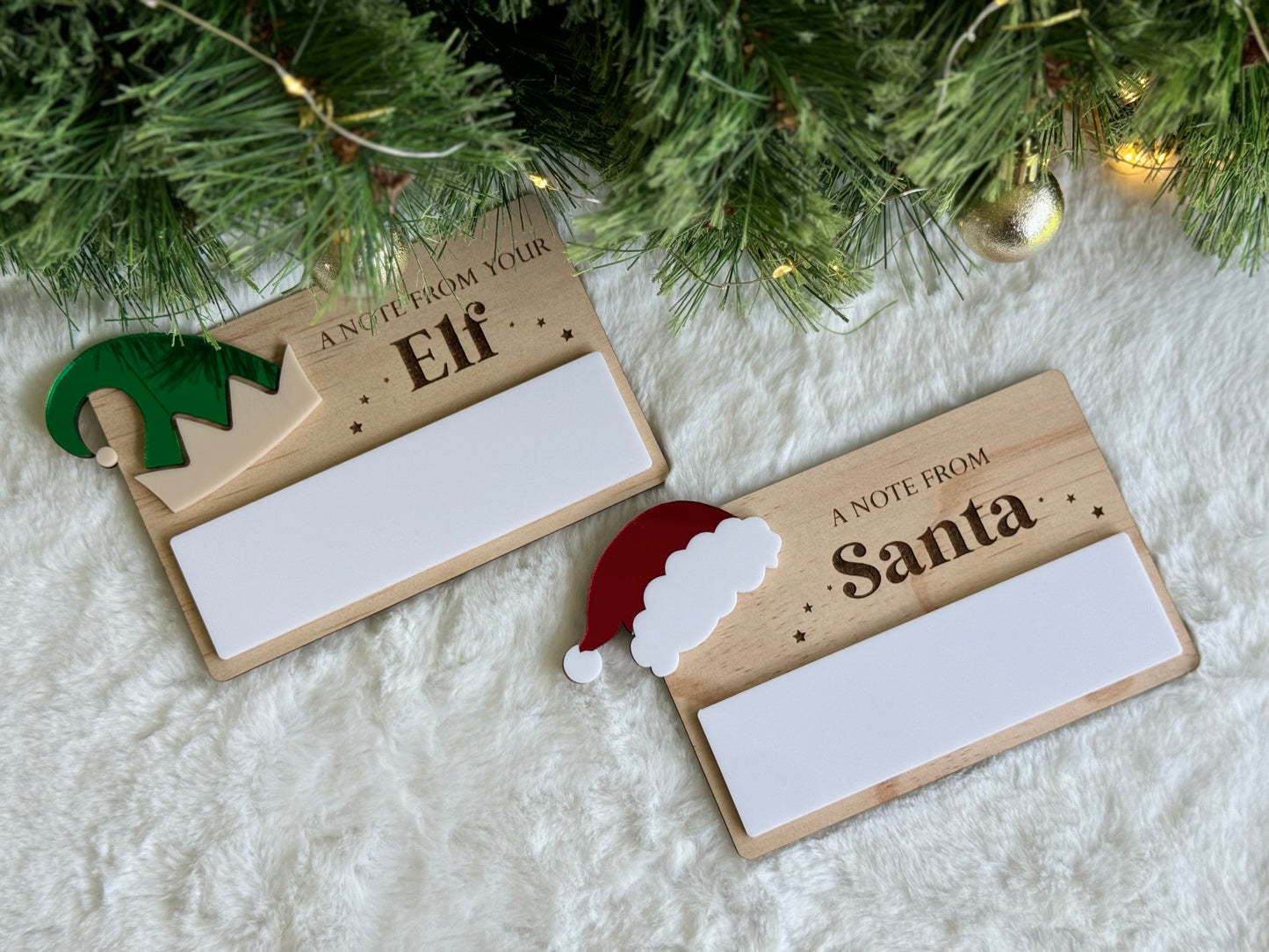 Santa/Elf Note Plaque