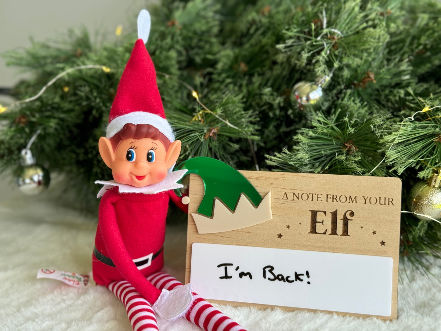 Santa/Elf Note Plaque