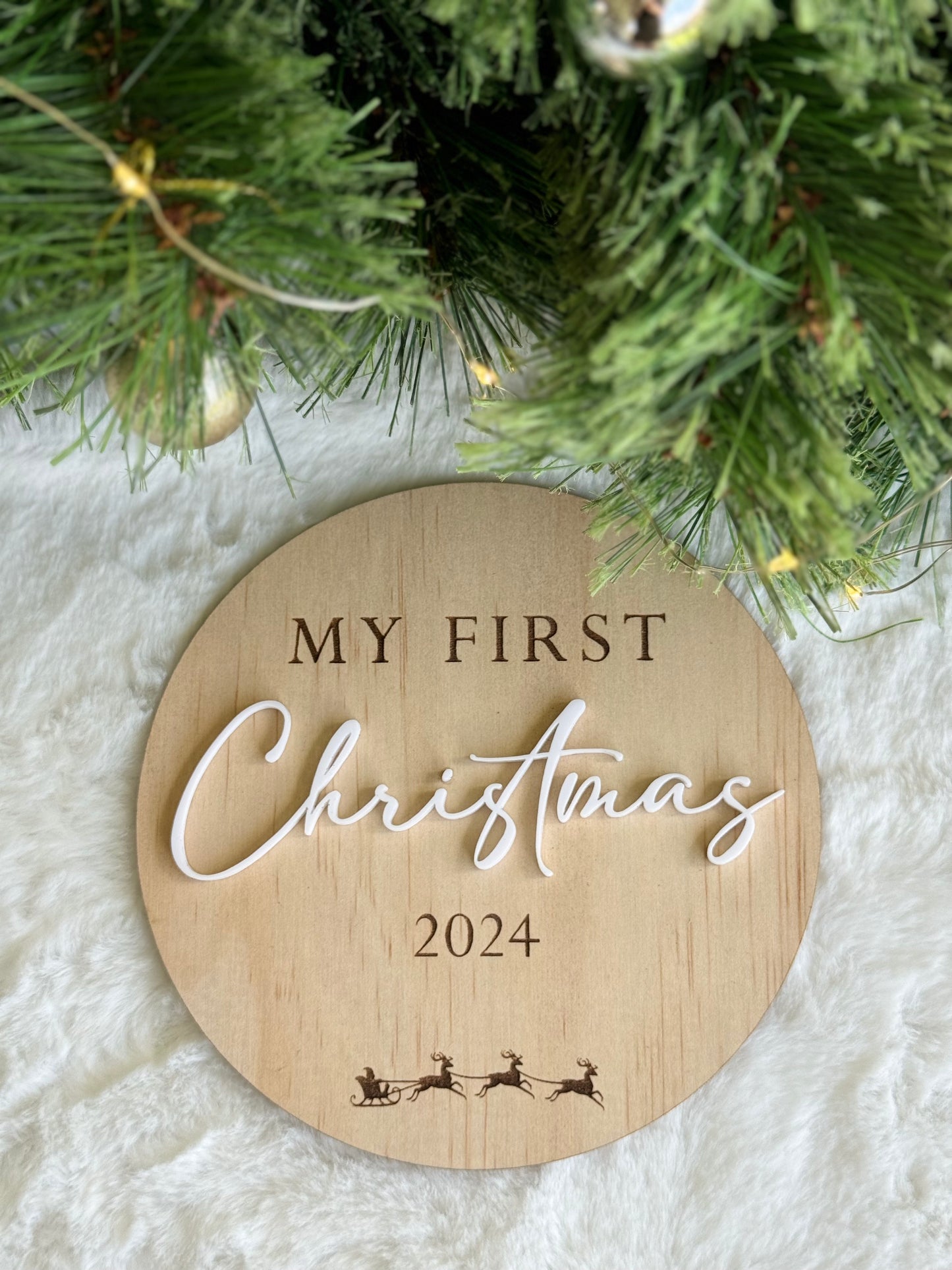 First Christmas Plaque