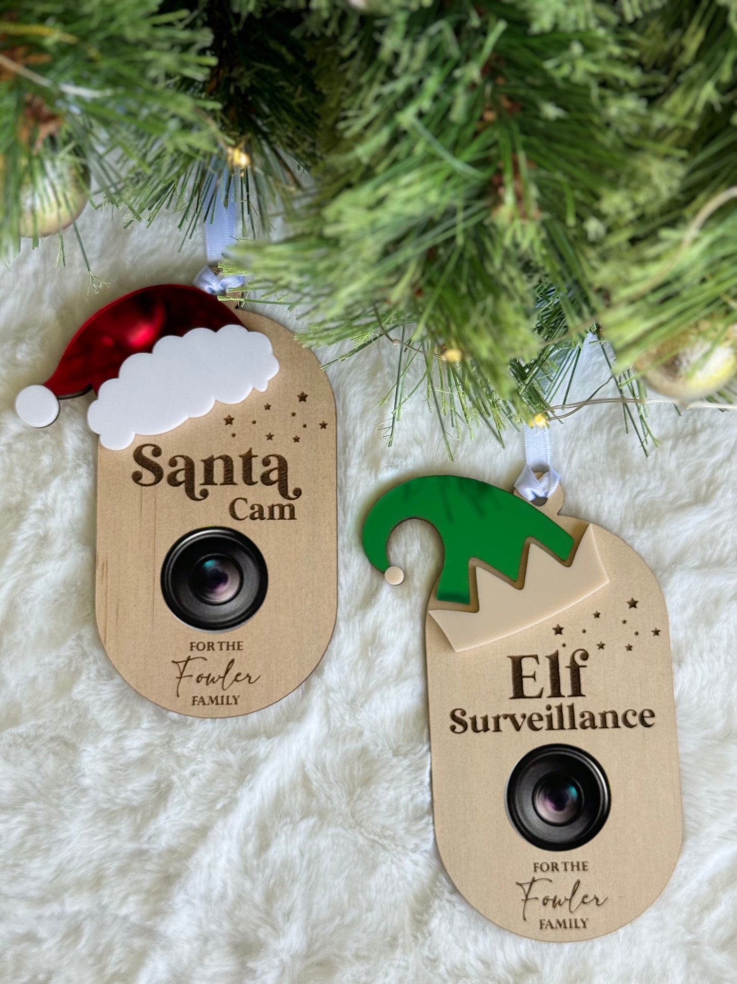 Santa/Elf Camera Ornament