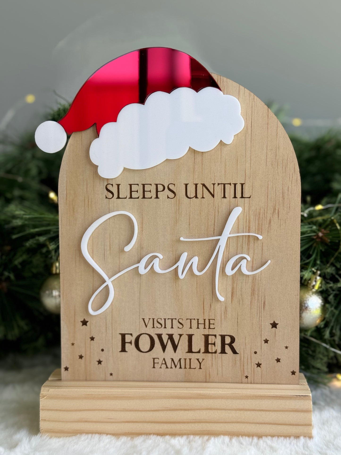Christmas Countdown Plaque