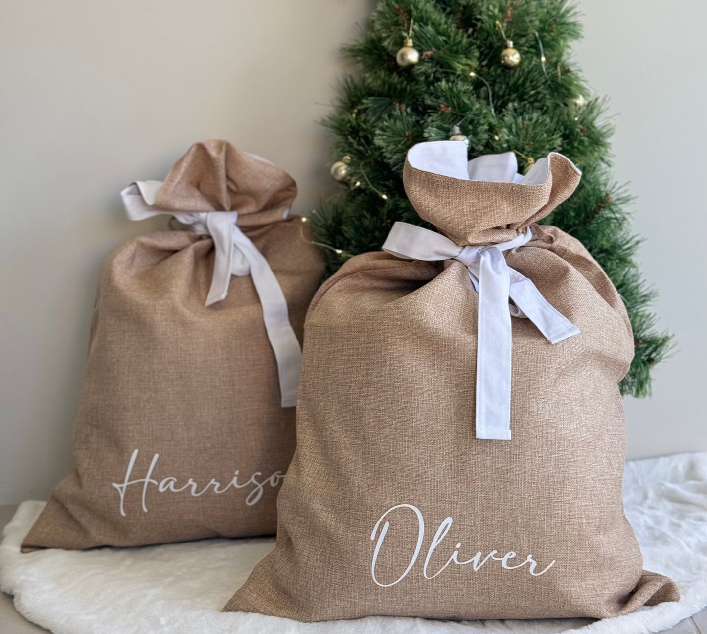 Canvas Santa Sacks