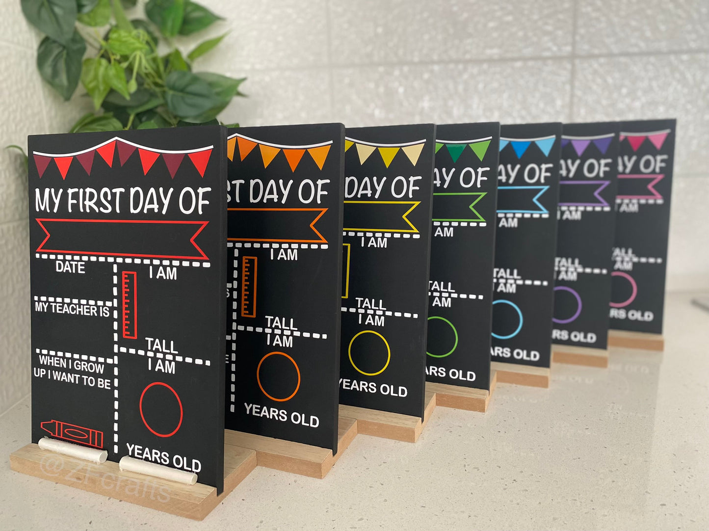 First/Last Day of School Chalkboards