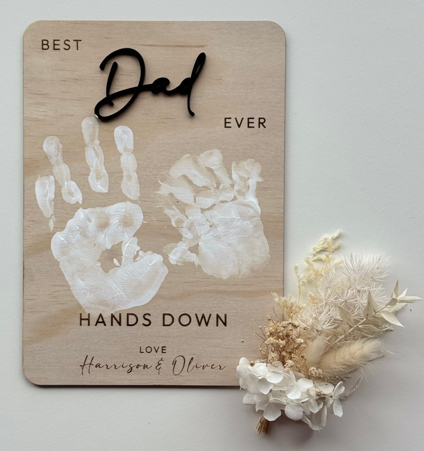 Father's Day Handprint Plaque