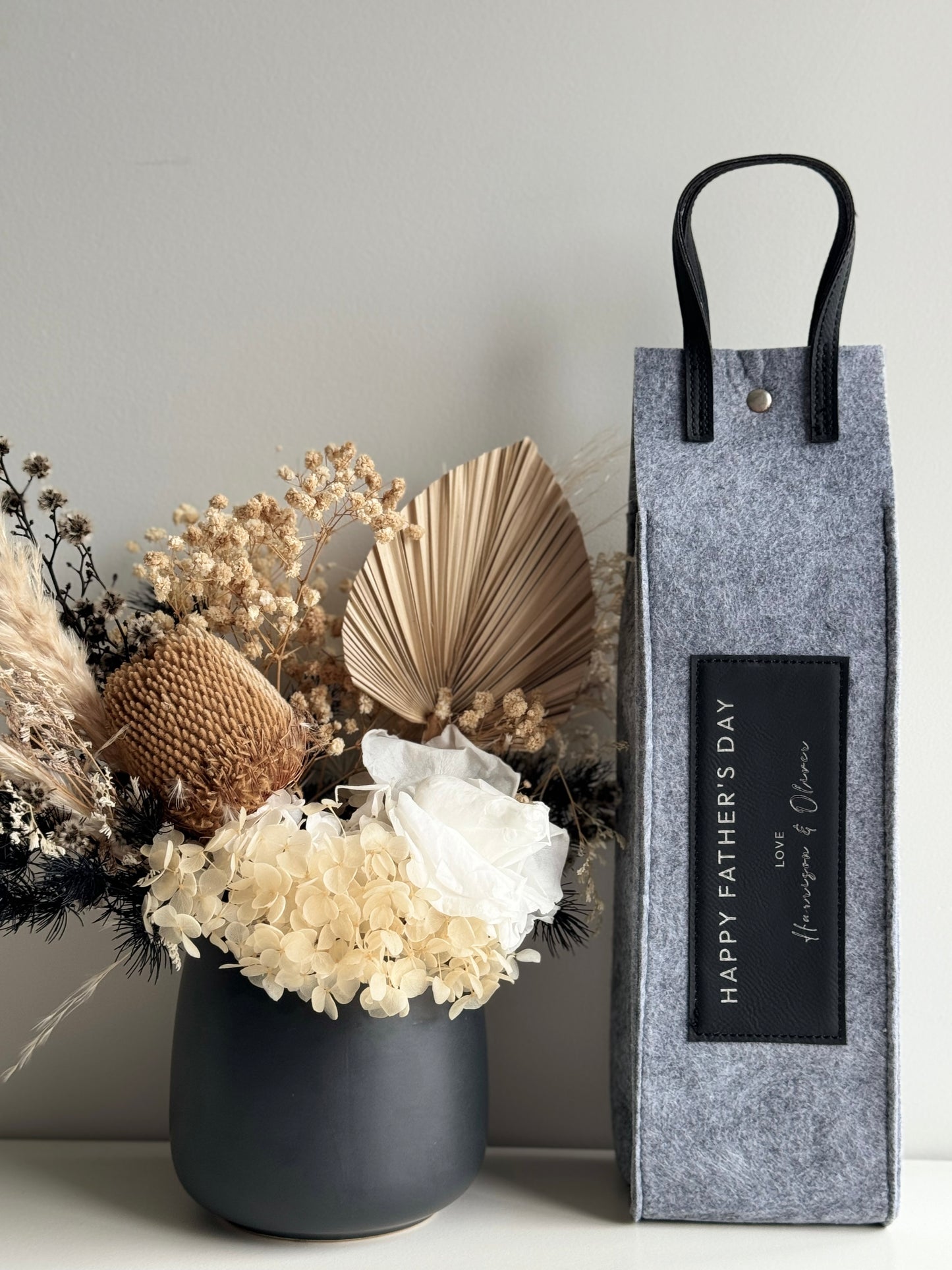 Father's Day Bottle Gift Tote