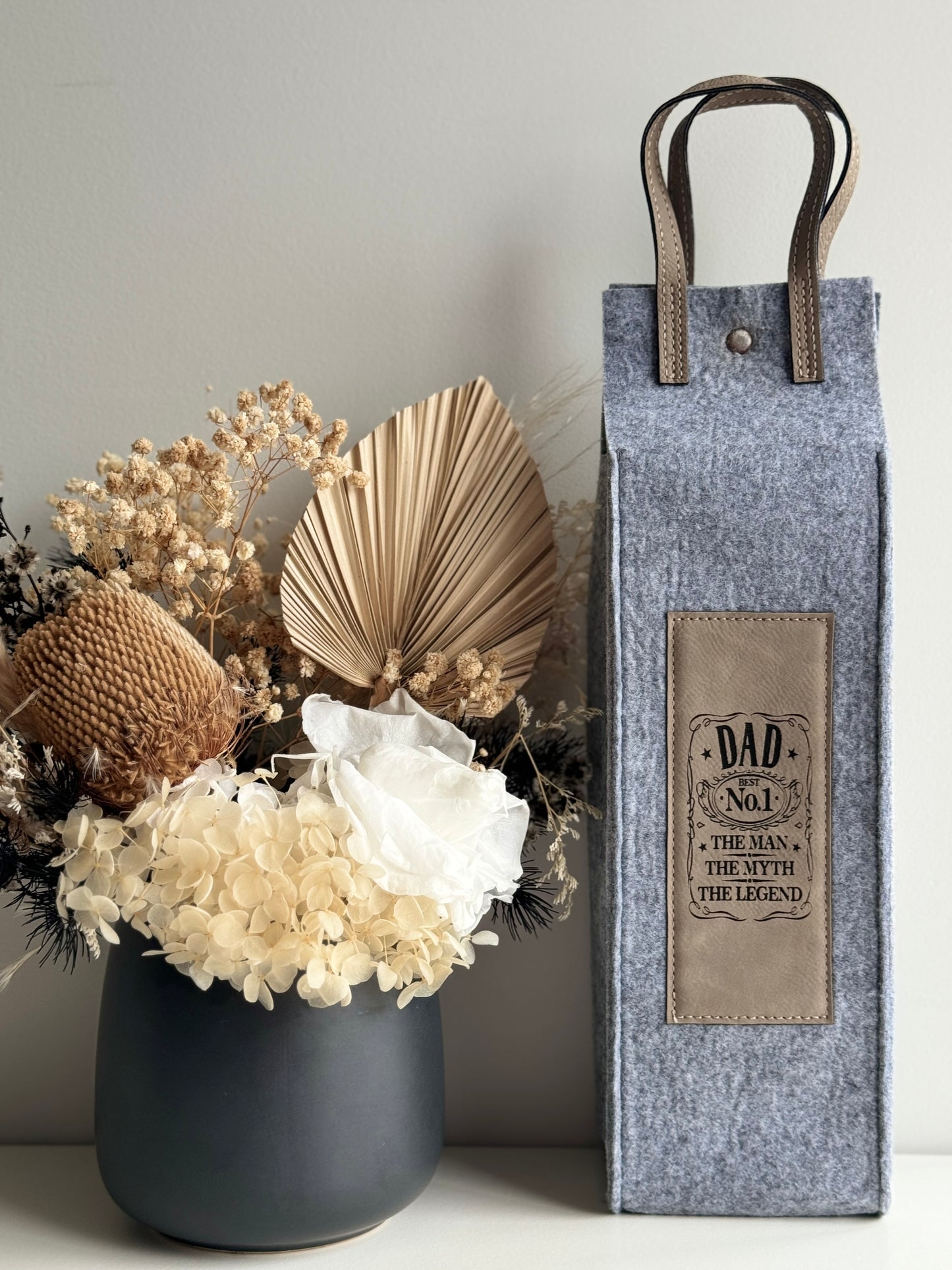 Father's Day Bottle Gift Tote