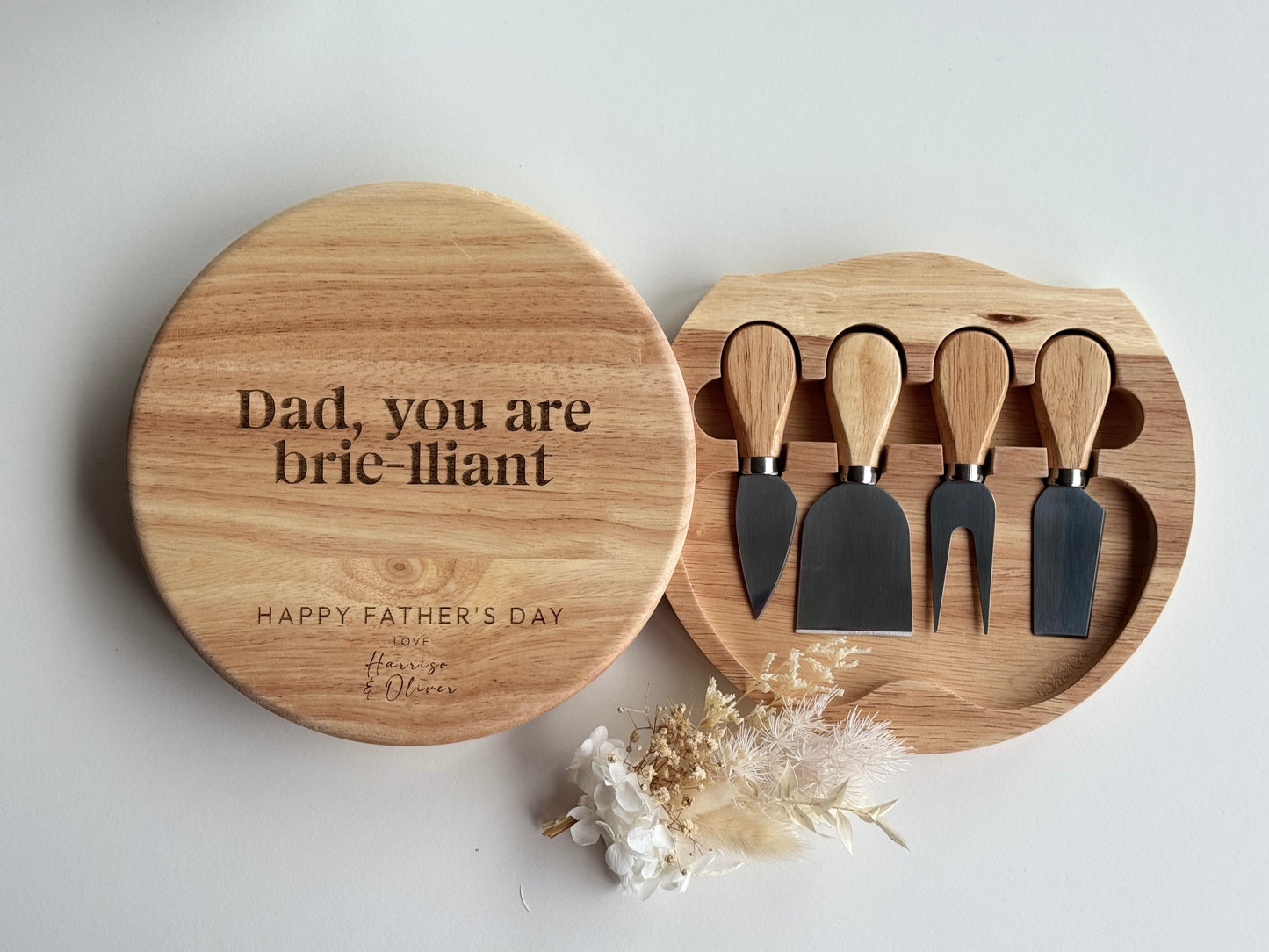 Father's Day Cheeseboard and Knife Set