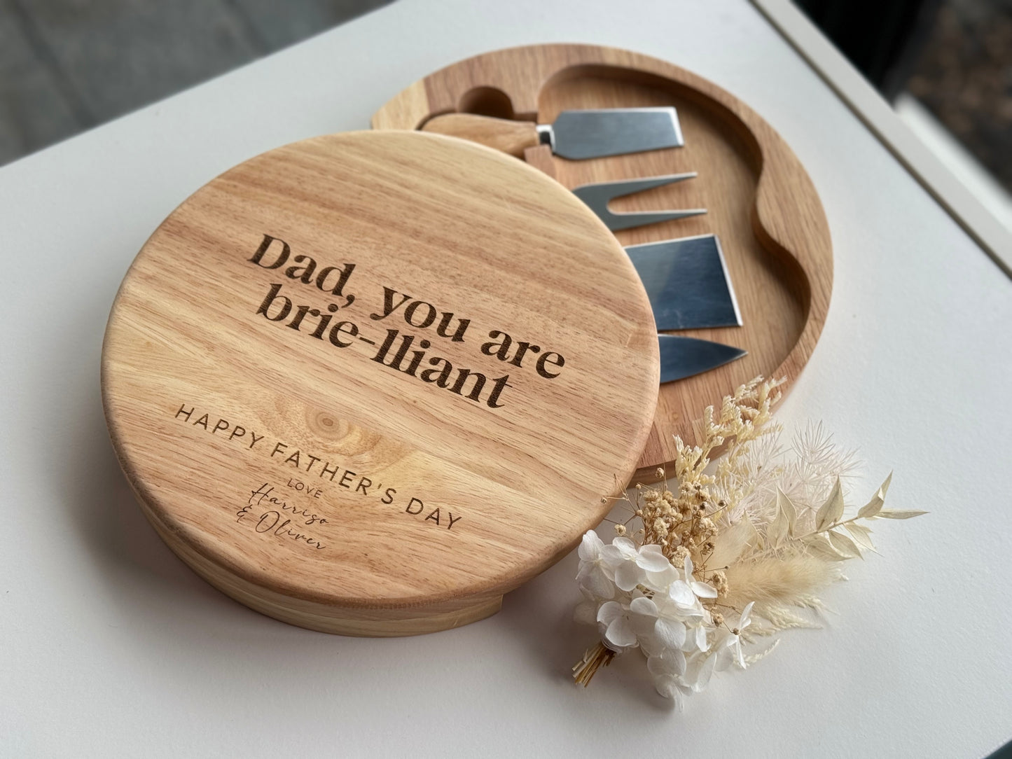Father's Day Cheeseboard and Knife Set