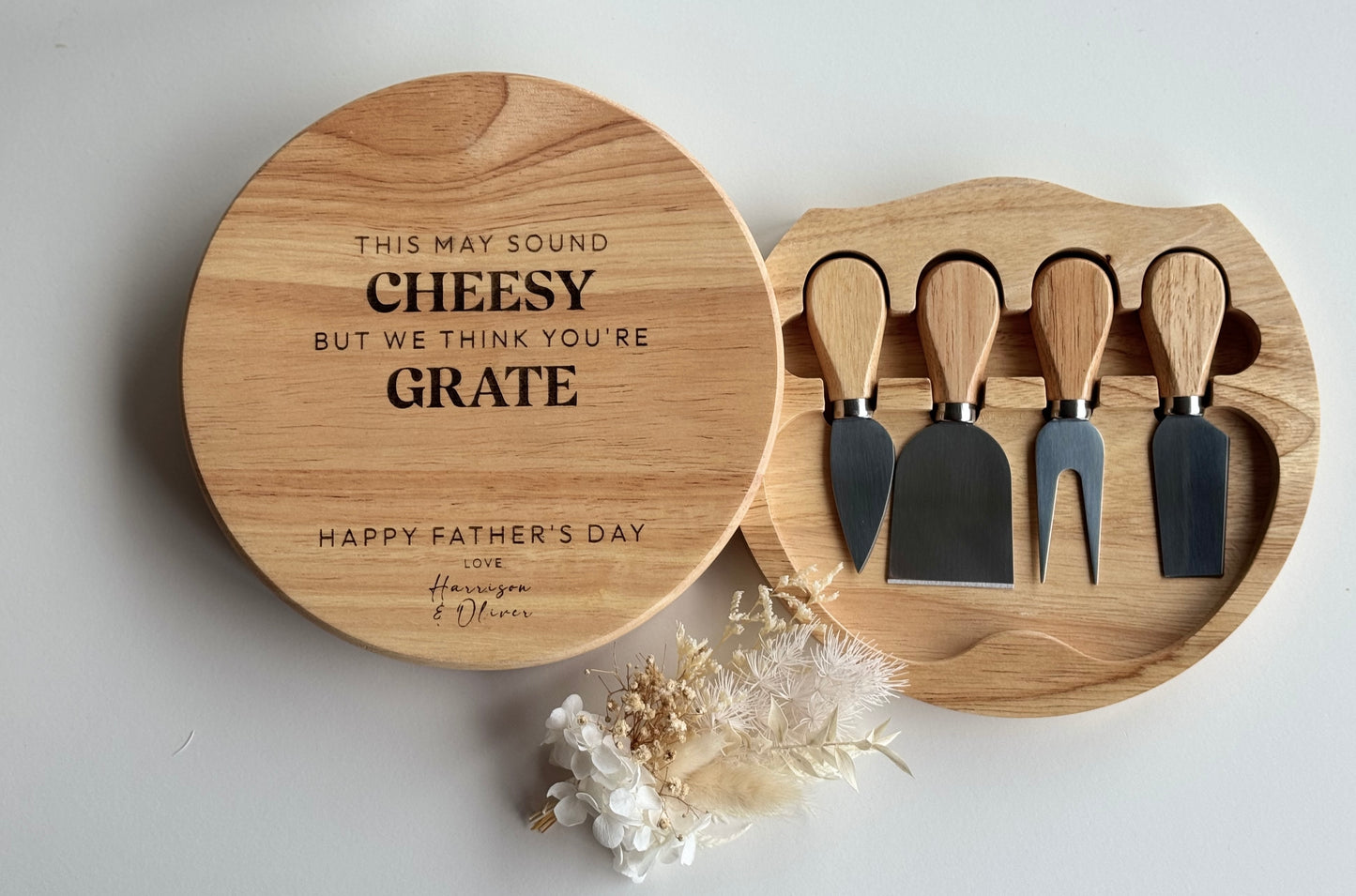 Father's Day Cheeseboard and Knife Set