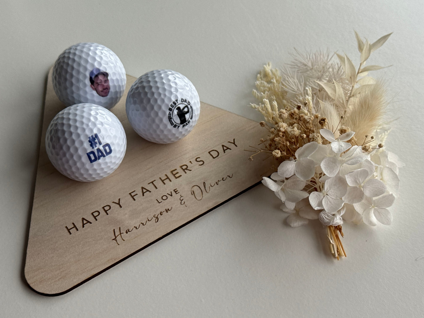 Father's Day Custom Golf Balls with Holder