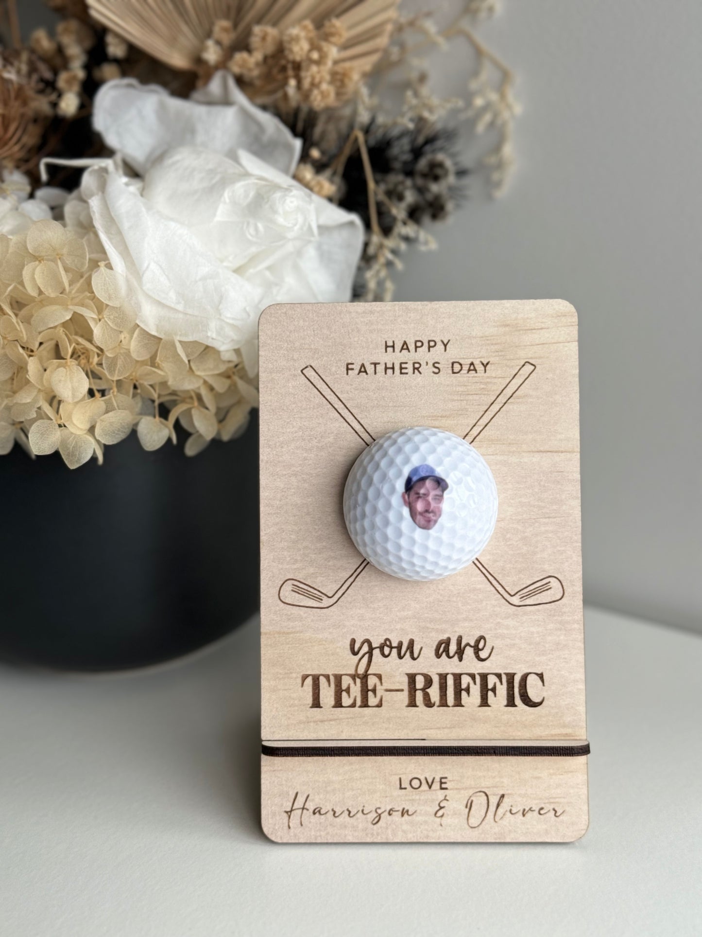 Father's Day Custom Golf Ball with Stand