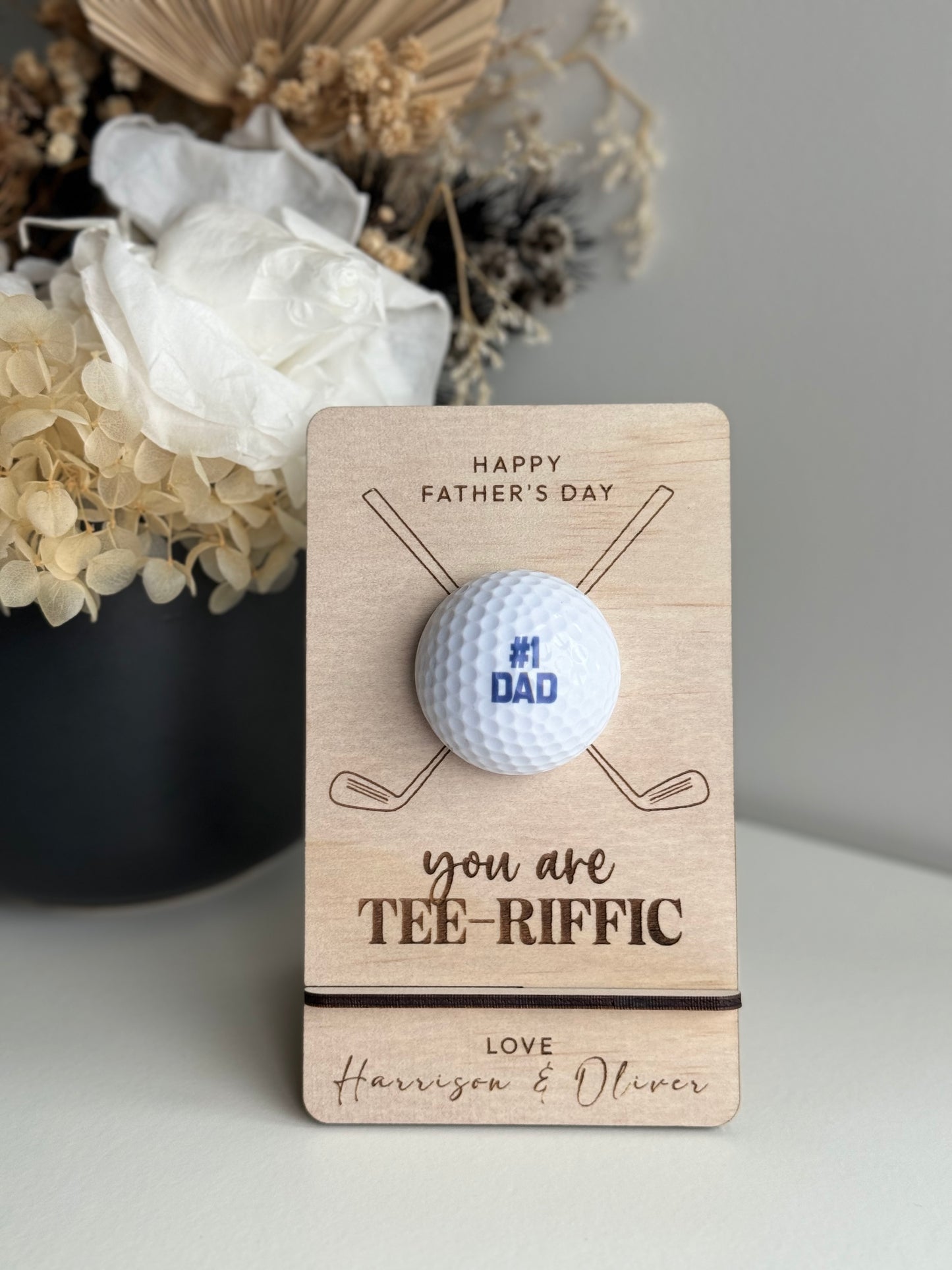 Father's Day Custom Golf Ball with Stand