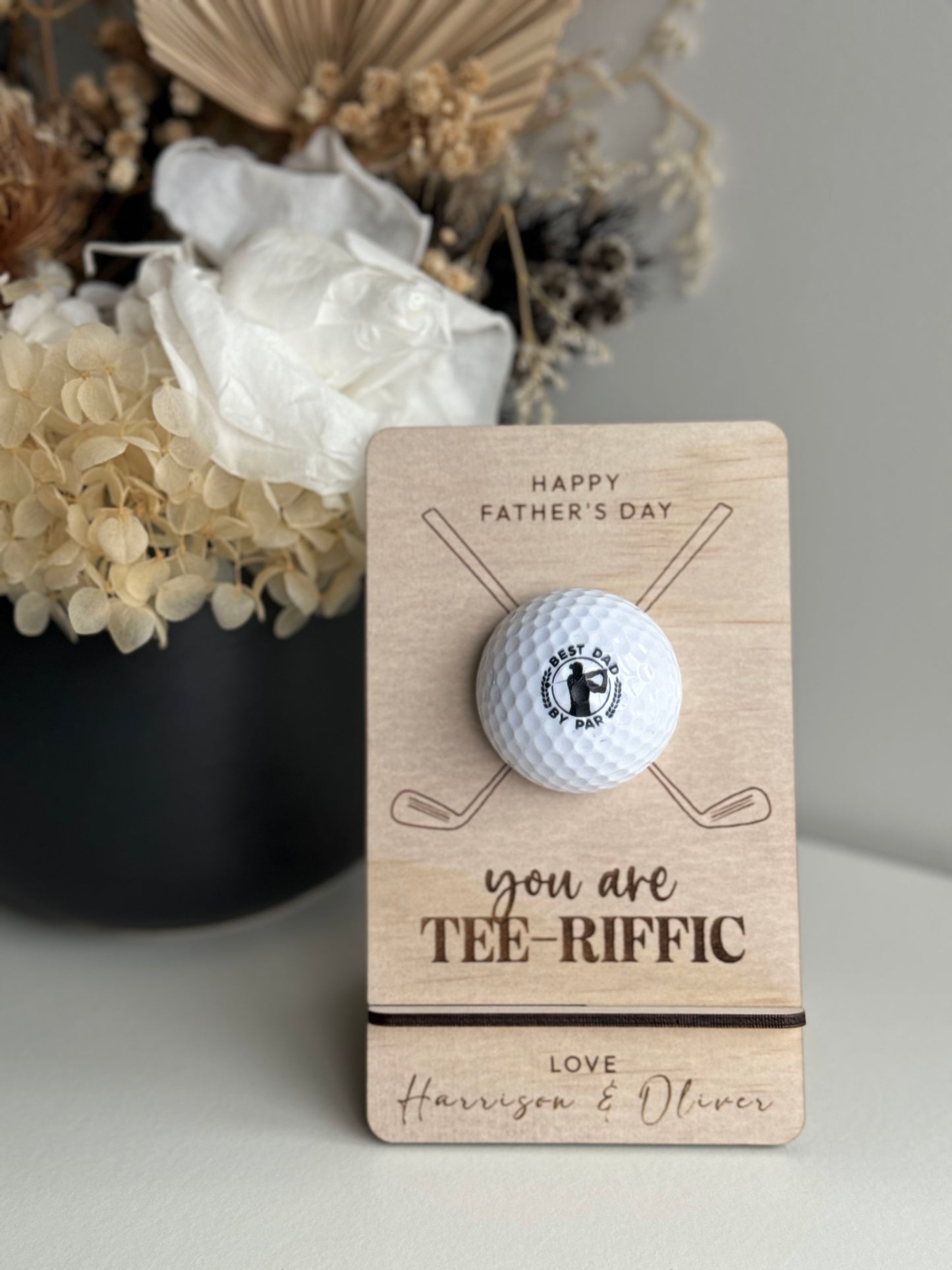 Father's Day Custom Golf Ball with Stand