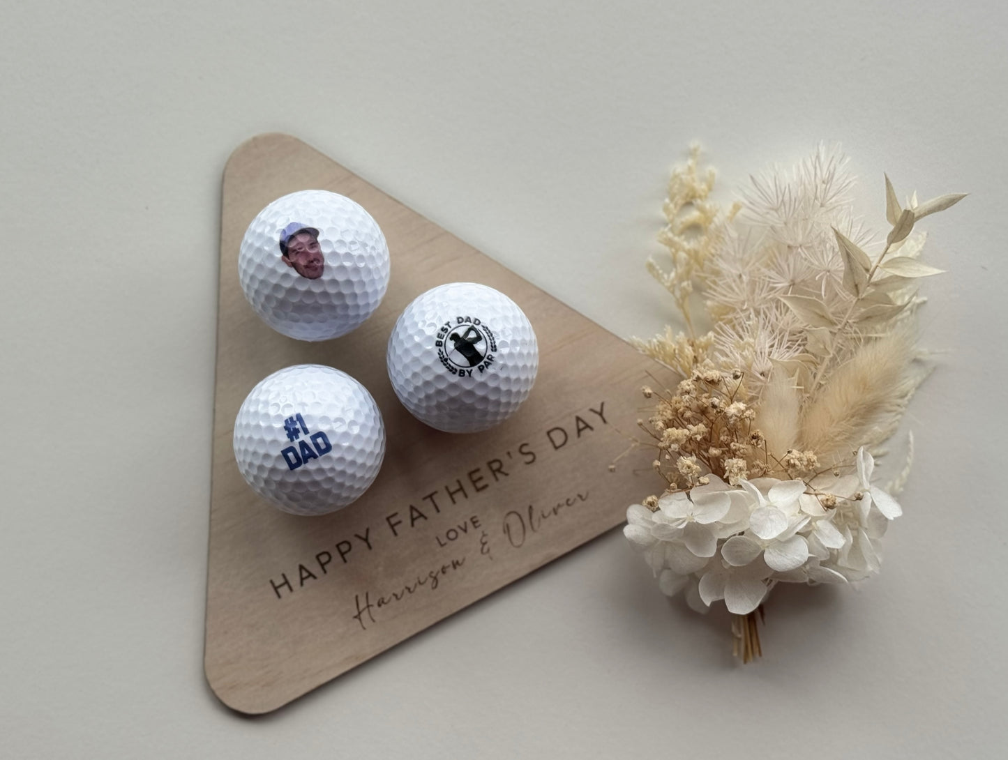 Father's Day Custom Golf Balls with Holder