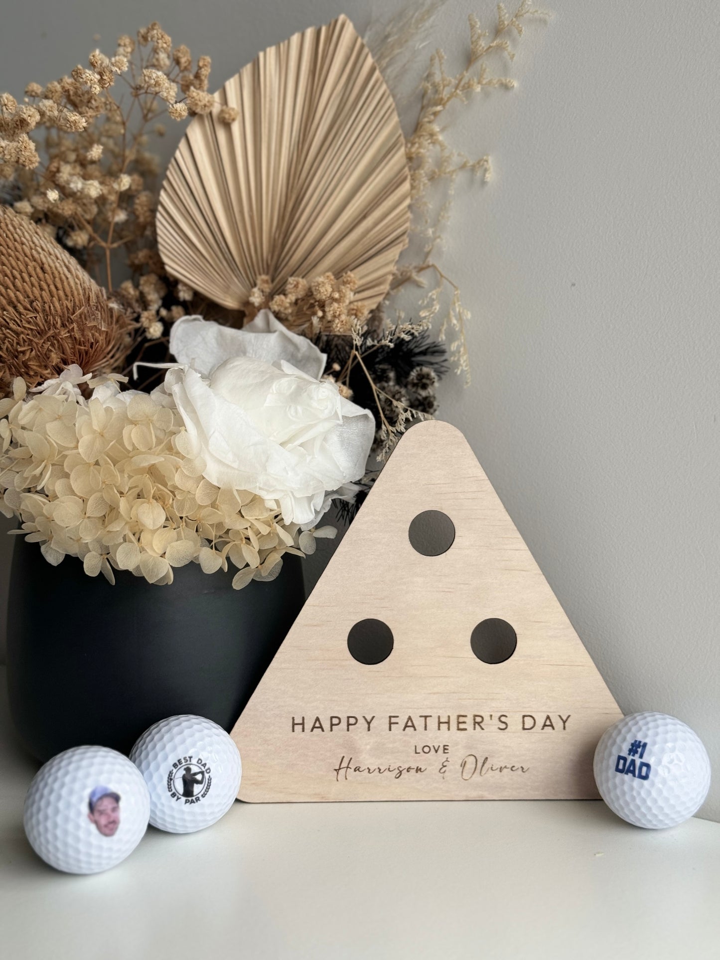 Father's Day Custom Golf Balls with Holder