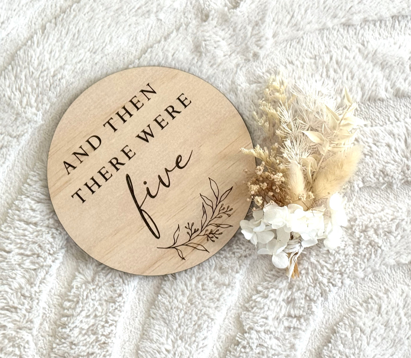 "And Then There Were" Announcement Plaque