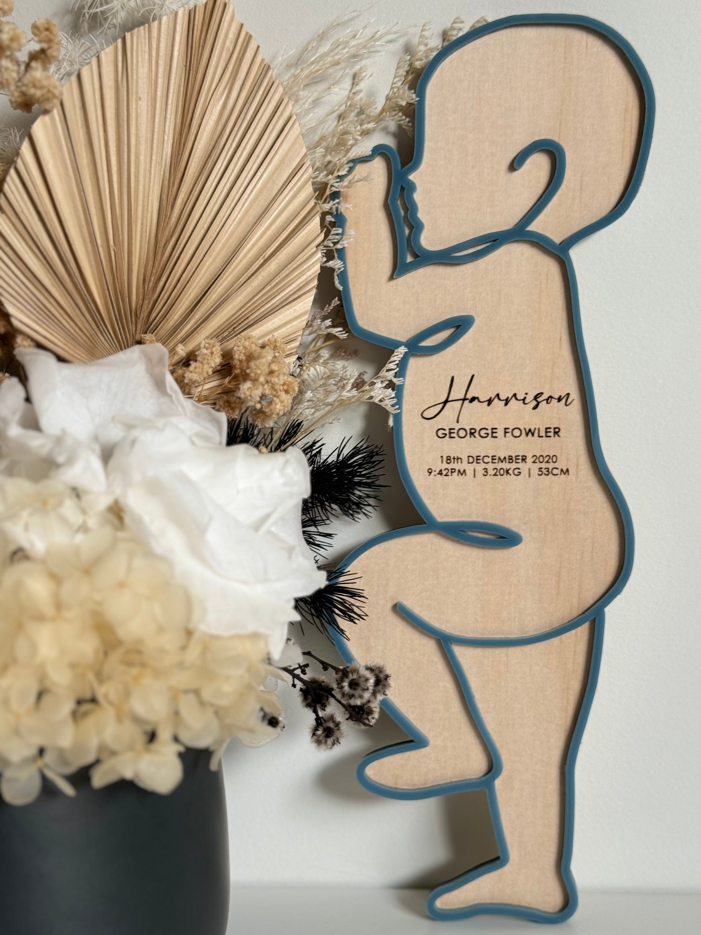 Baby Birth Stat Plaque