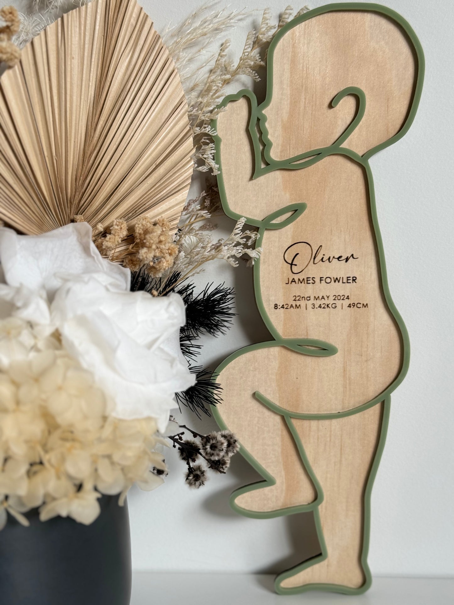 Baby Birth Stat Plaque
