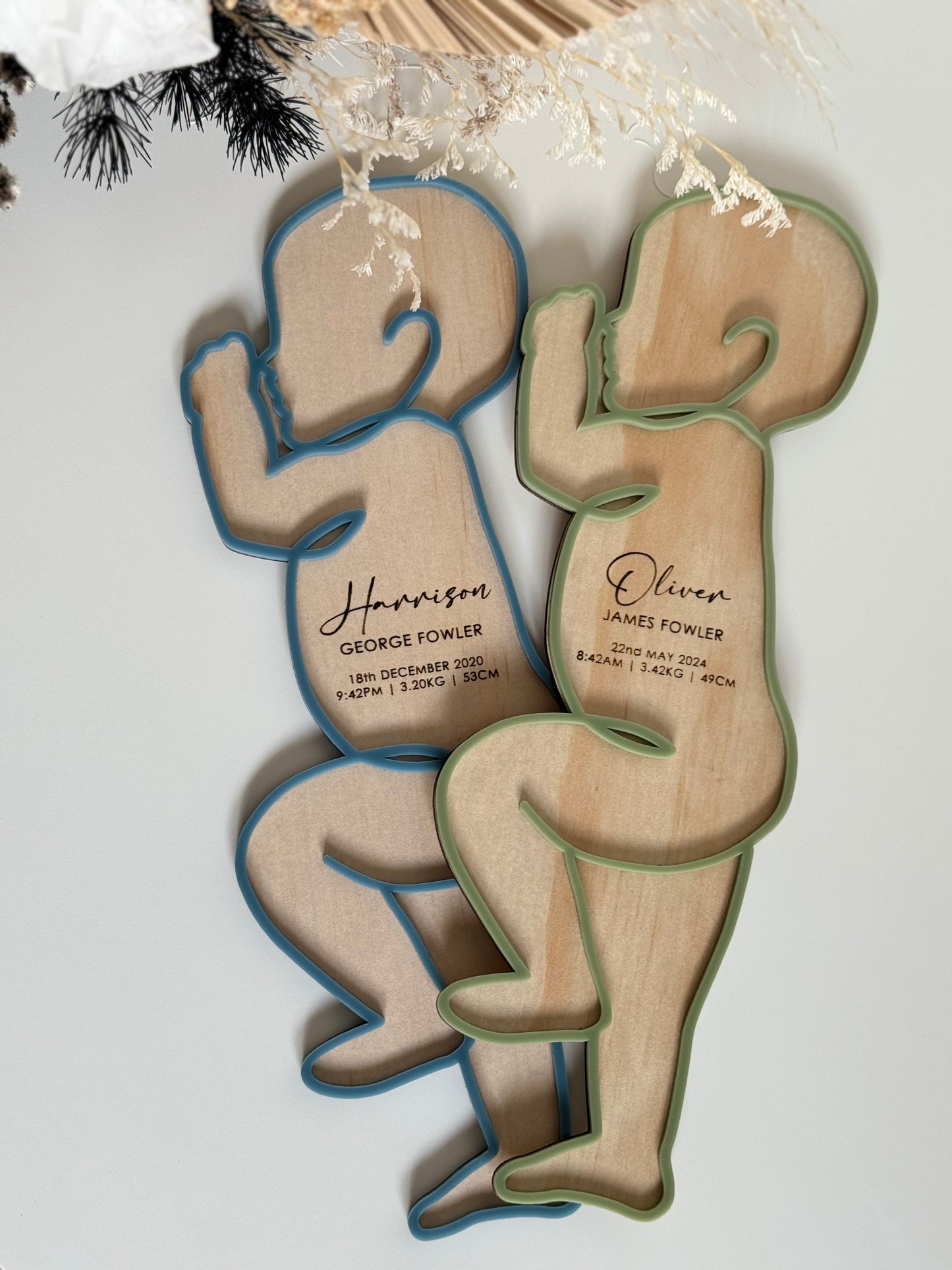 Baby Birth Stat Plaque