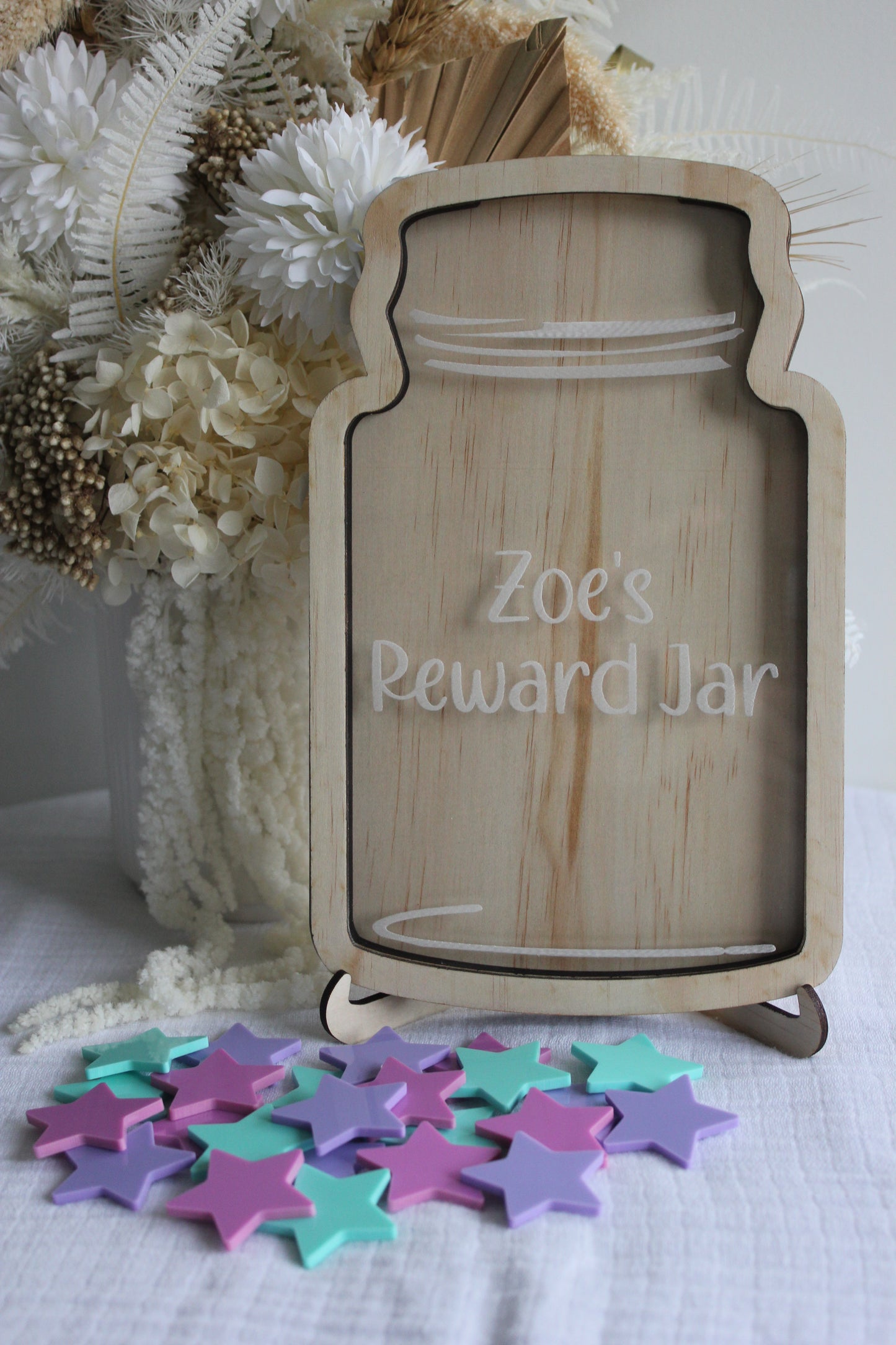 Pastel Star Reward Jar