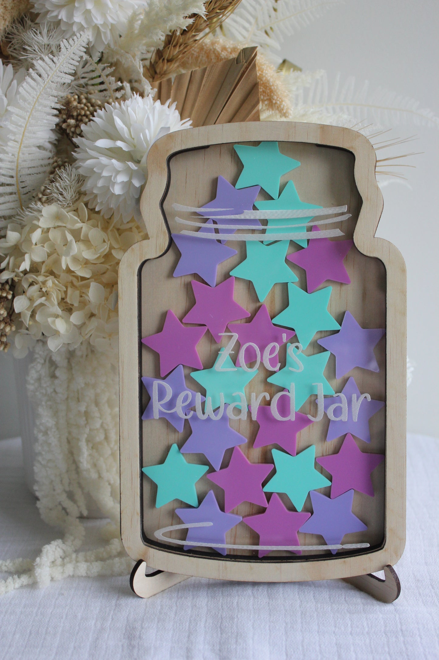 Pastel Star Reward Jar