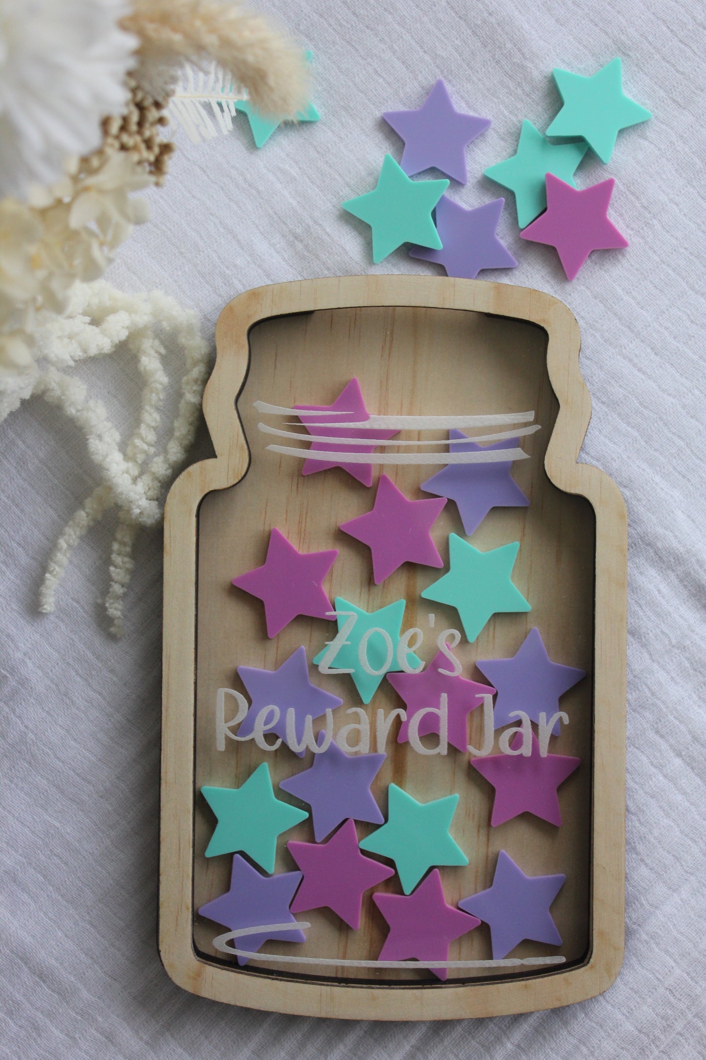 Pastel Star Reward Jar