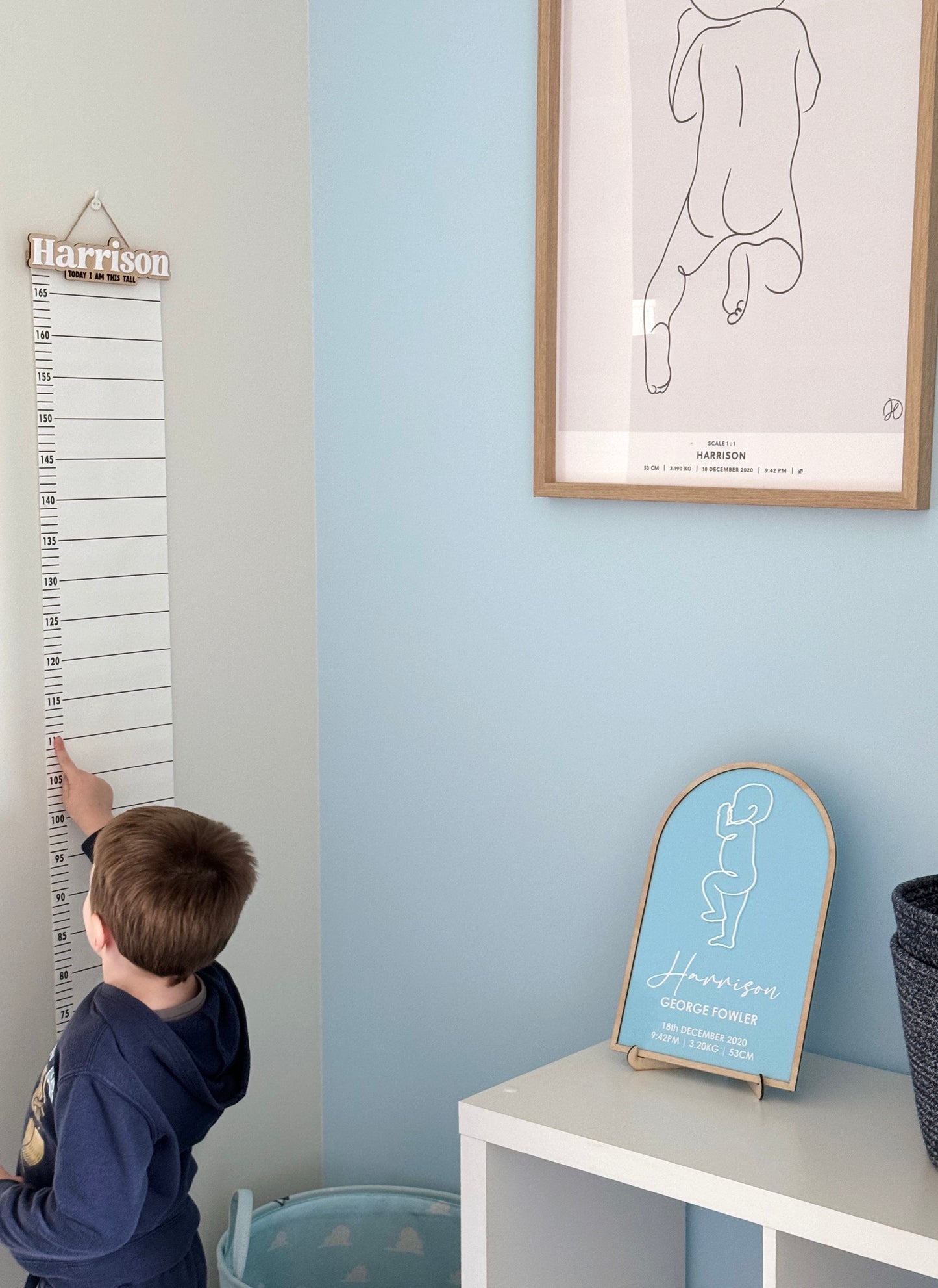 Kids Hanging Height Chart