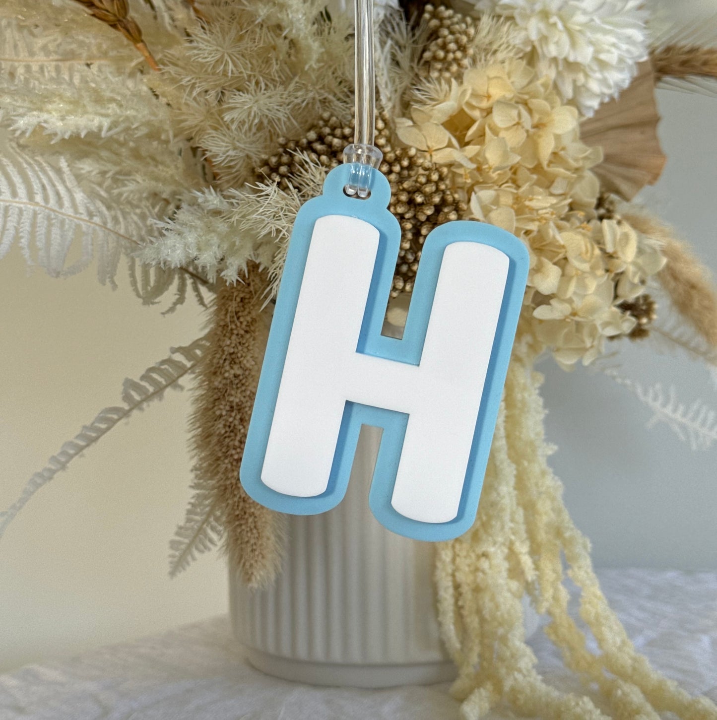 Dual Layer Initial Bag Tag