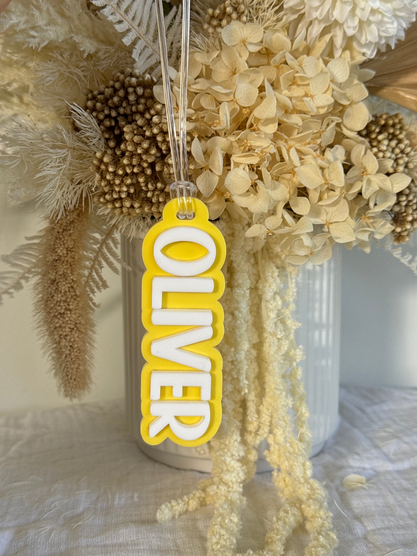 Dual Layer Name Bag Tag