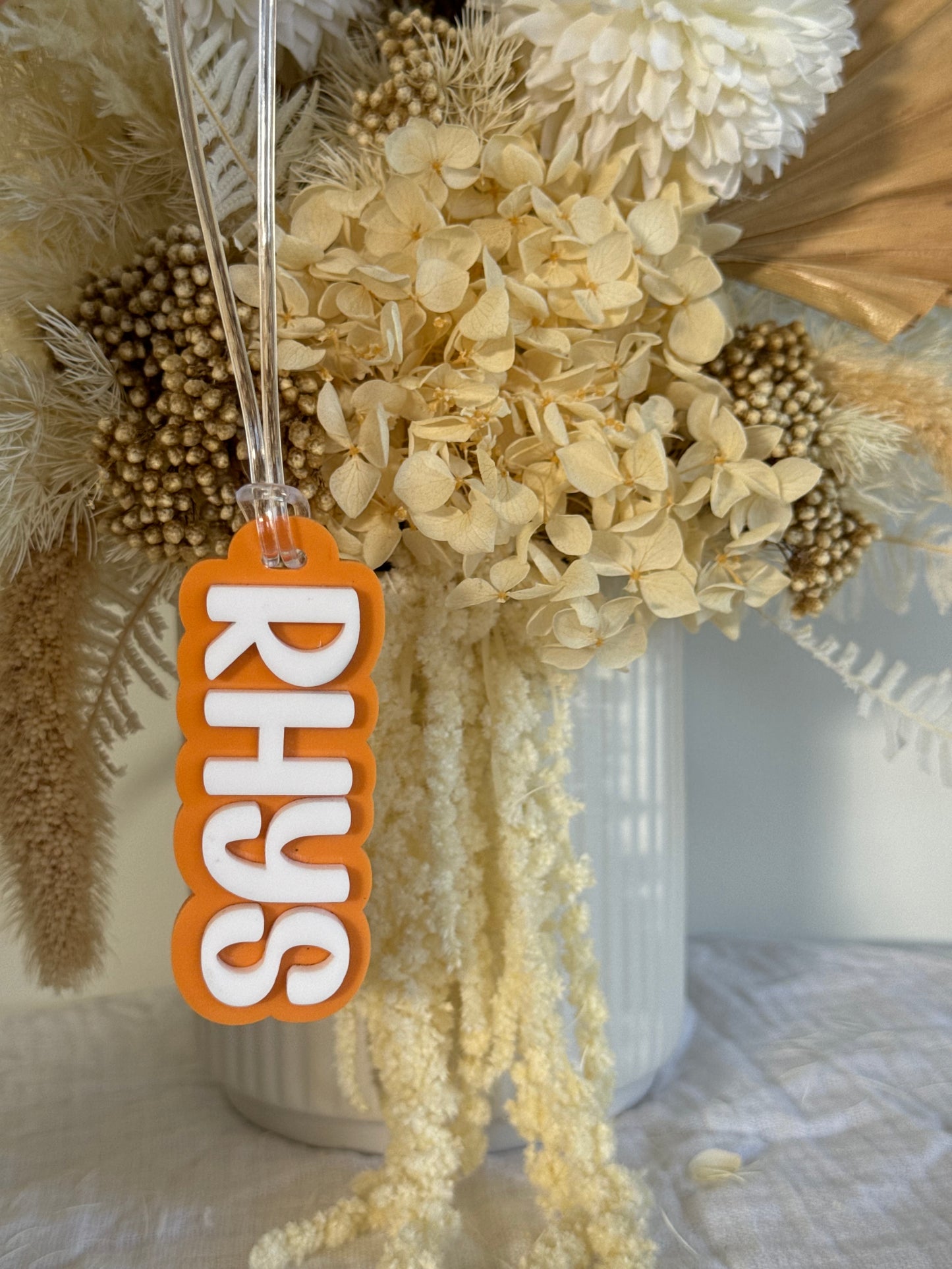 Dual Layer Name Bag Tag