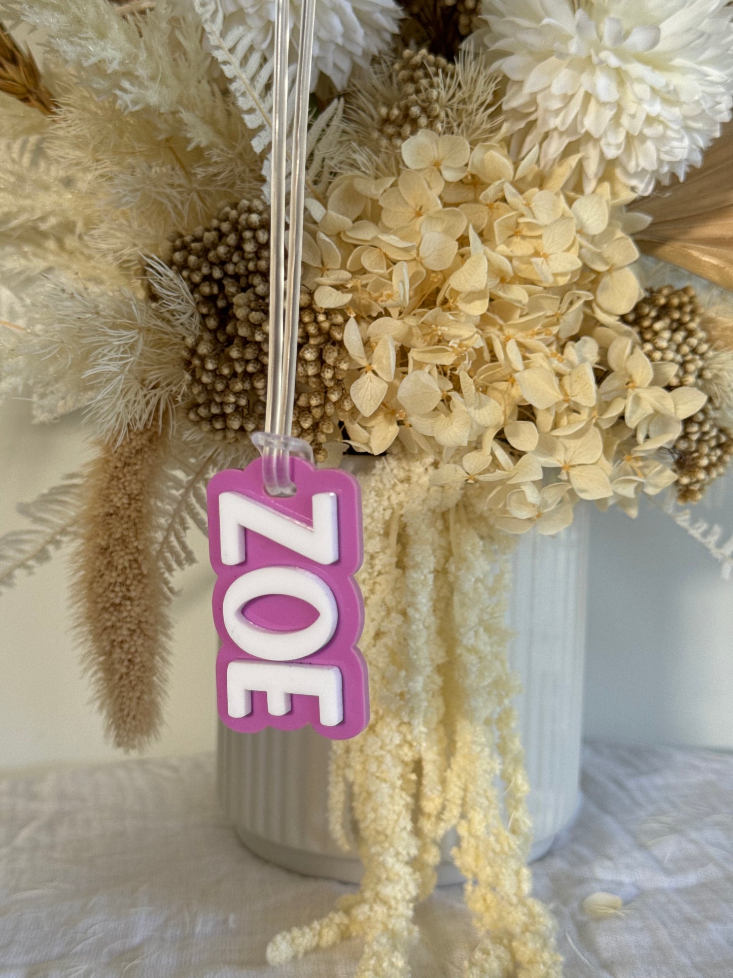 Dual Layer Name Bag Tag