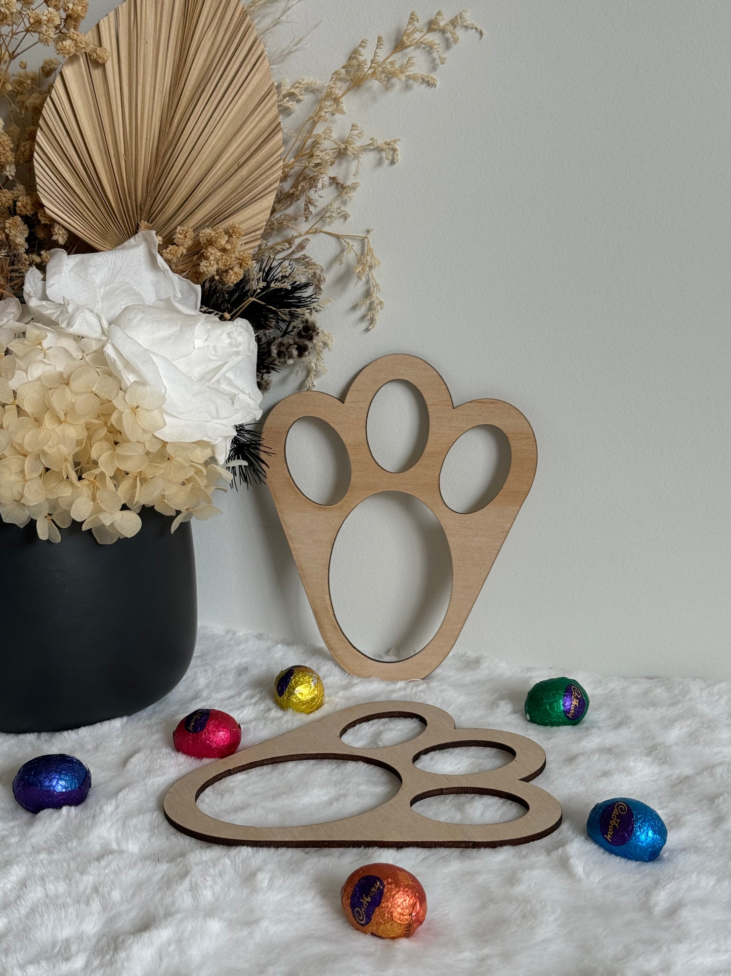 Easter Bunny Footprint Stencils