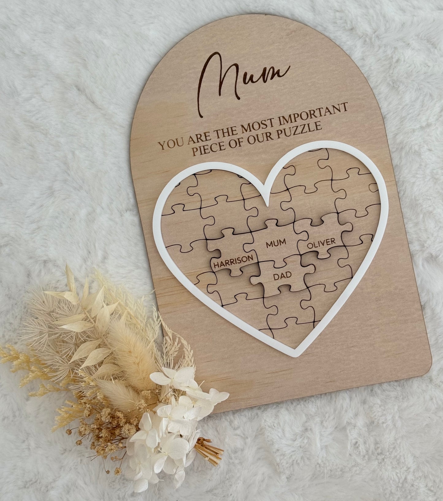 Mother's Day Puzzle Piece Plaque