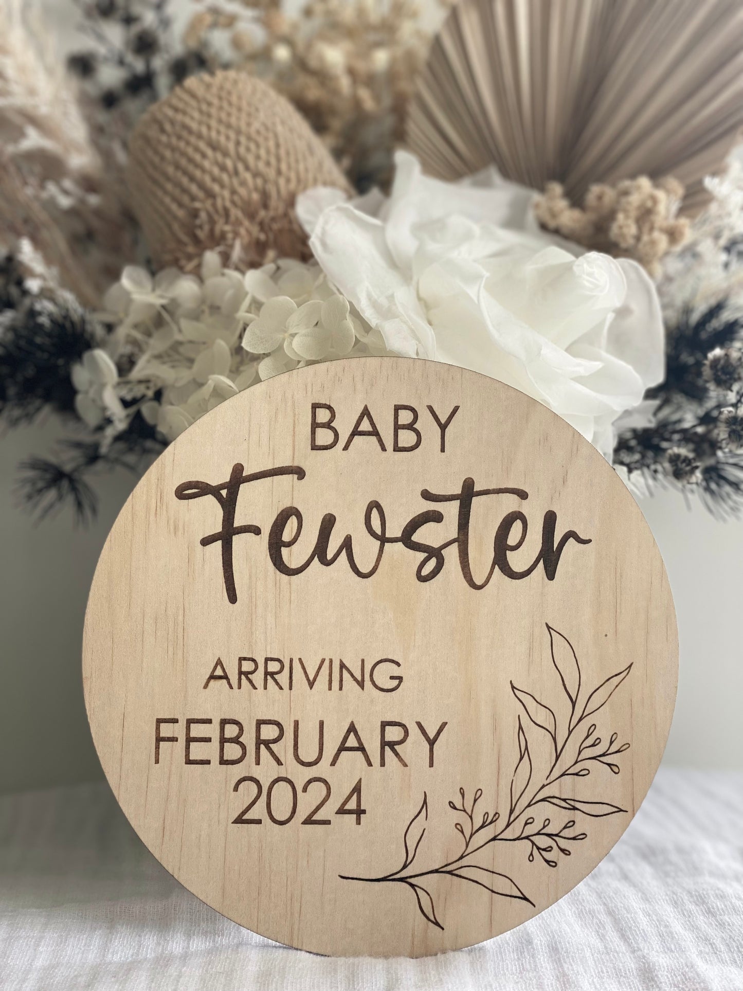 Pregnancy Announcement Plaque