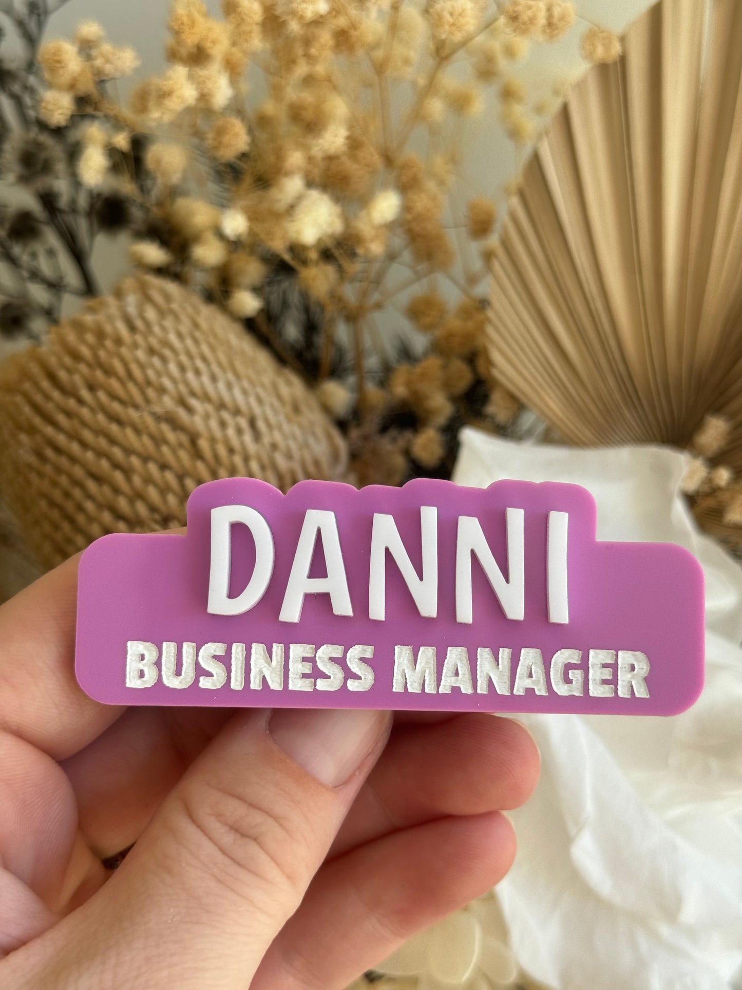 Personalised 3D Badges