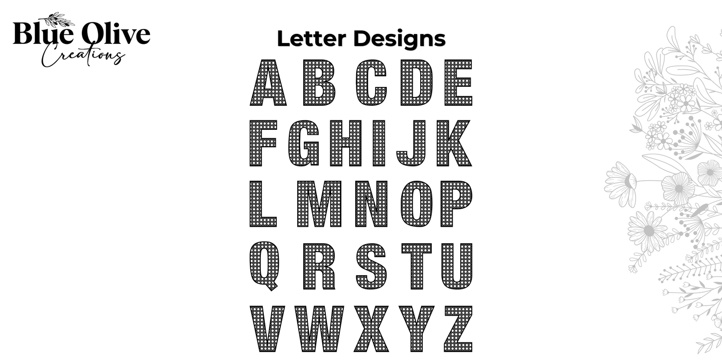 Rattan - Themed Letters