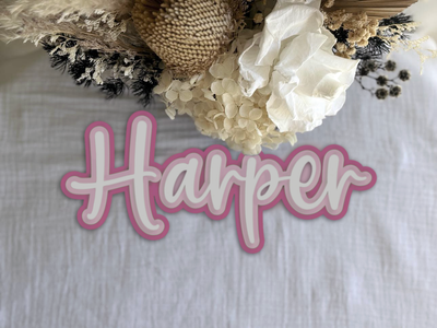 Triple Layered Single Name Plaque