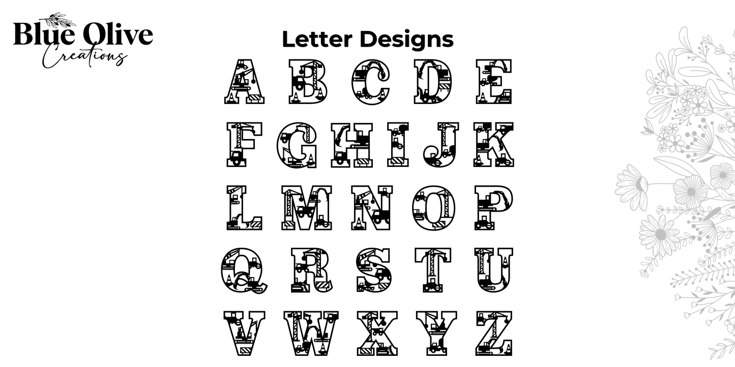 Construction - Themed Letters